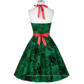 Grace Karin Damen Short Halter NT Taft Günstige Green Retro Vintage Kleid 50s CL008963-4